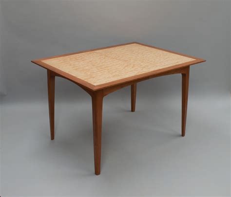 Sleek rectangular design is practical, yet aesthetically pleasing. Custom Mid Century Modern Table by Cherry Brook Woodworks ...
