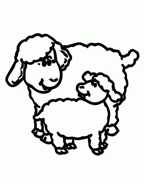 Lamb Coloring Page Coloring Home