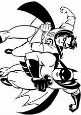 Nightwing Superhero Turtles sketch template