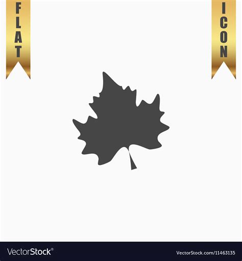 Maple Leaf Silhouette Royalty Free Vector Image