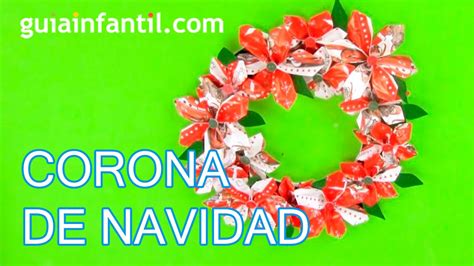 Cómo Hacer Una Corona De Navidad Con Origami Paso A Paso Youtube