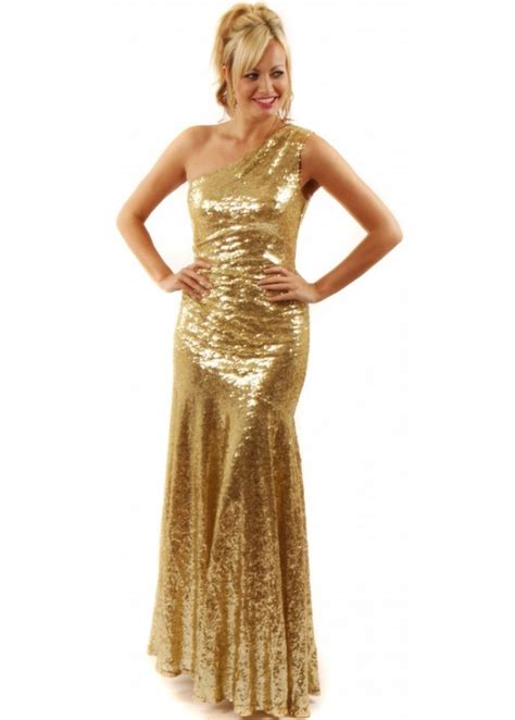 Gold Sequin Maxi Dress Gold Evening Dress Designer Gold Dresses