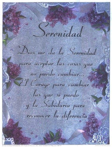 Serenity Prayer Spanish By Nancy Matthews Poster Print Serenity