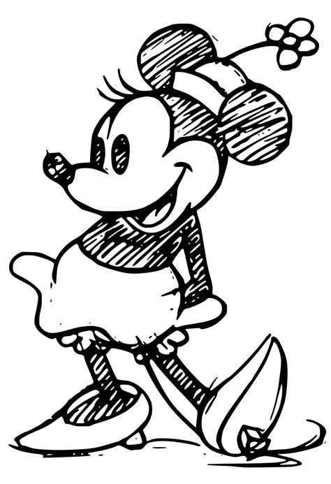 Disney Minnie Sketch Svg Etsy Siluetas Disney Dibujos Vinilos