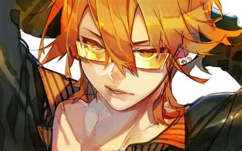 Anime Guy With Orange Hair And Glasses Its Not The Most Common Color