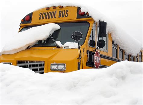 Snow Bus Snow Covered School Bus Parked In La Crosse Wisc Flickr