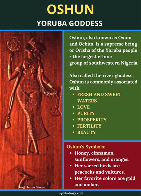 Oshun The Yoruba Goddess Of Love Fertility And Water Symbol Sage
