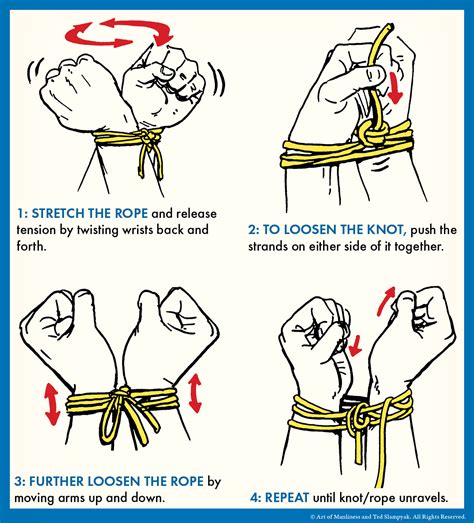 how to escape from being tied up the art of manliness