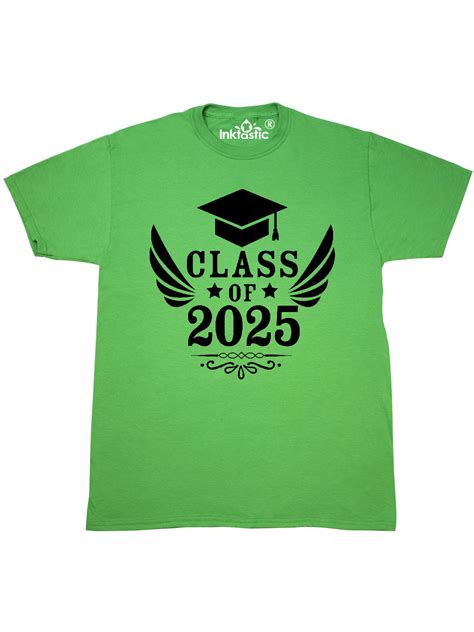 Inktastic Class Of 2025 With Graduation Cap And Wings T Shirt