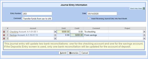 If this is a problem, please contact support directly. PSA L&P - Journal Entries: How to record a deposit to or a ...