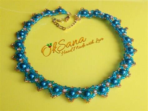 Consulta las estadísticas (partidos, goles. Author Oksana Blahuta, handmade beaded necklace jewelry ...