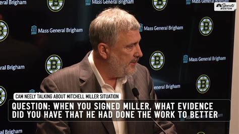 Cam Neely Press Conference On Mitchell Miller Situation Nbc Sports Boston