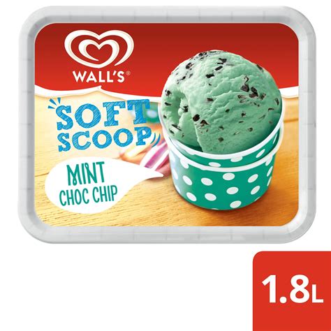 Walls Soft Scoop Mint Choc Chip Ice Cream Dessert 18l Ice Cream