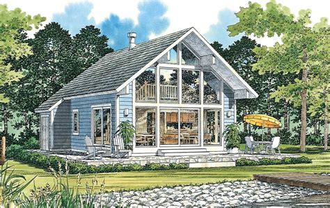 Plan 81323w Chalet Style Vacation Home Plan In 2021 Small Lake