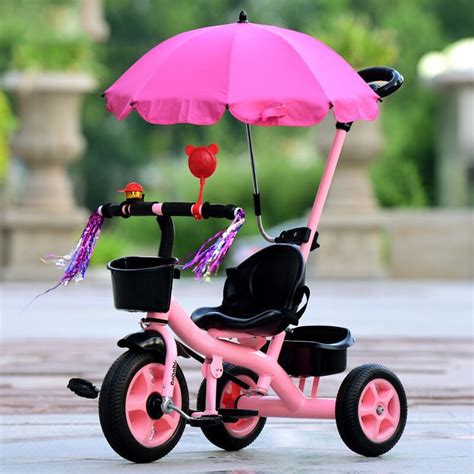 4 In1 Baby Children Kids Trike Tricycle Stroller 3 Wheel Ride Push