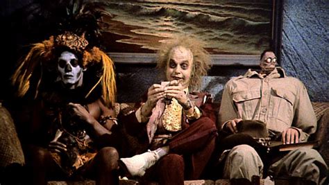 The small head was guy that was shrunk by a voodo dust of a man who just died and knows voodo tricks. The Life & Times of T-Bone: Reminded me of Beetlejuice
