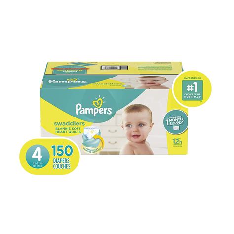 Diapers Size 4 150 Count Pampers Swaddlers Disposable Baby Diapers