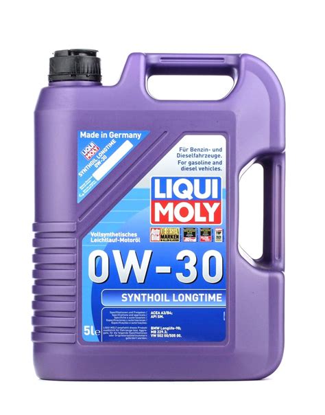 LIQUI MOLY Synthoil, Longtime 8977 Motoröl 0W-30, Inhalt: 5l, Synthetiköl