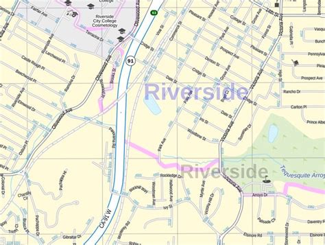 Riverside Map California