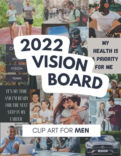 Buy 2022 Vision Board Clip Art For Men A Vision Board Kit To Visualize