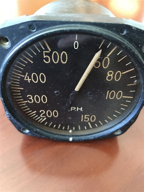 Airspeed Indicator 500mph Army Type D 7 Us Army Air Force Wwii