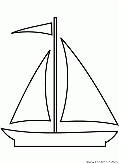 bateau  Summer coloring sheets, Applique, Applique templates