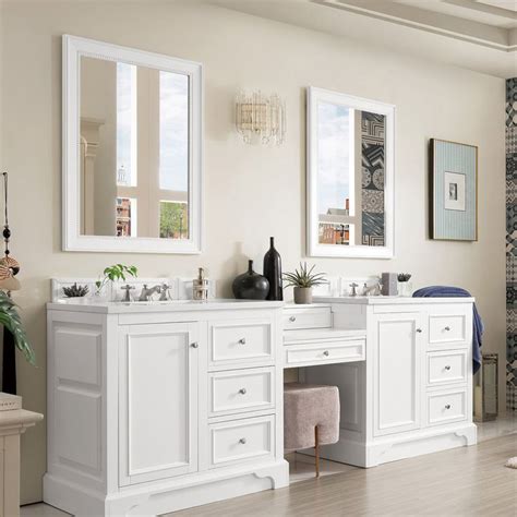 Alibaba.com offers 20,530 bathroom hardware accessory products. 94" De Soto Double Vanity with Makeup Table In Bright ...