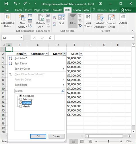 Filtering Data With Autofilters In Excel Deskbright