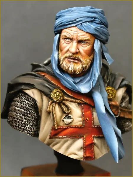 110 Scale Unpainted Resin Bust Crusader Collection Bust In Model