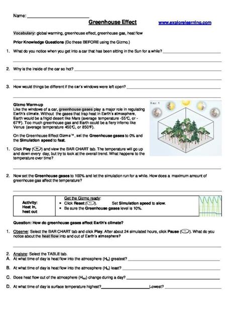 The cells will go through the steps of interphase, prophase, metaphase, anaphase, telophase, and cytokinesis. Nutrient Cycles Worksheet Answers Greenhouse Effect Gizmo ...