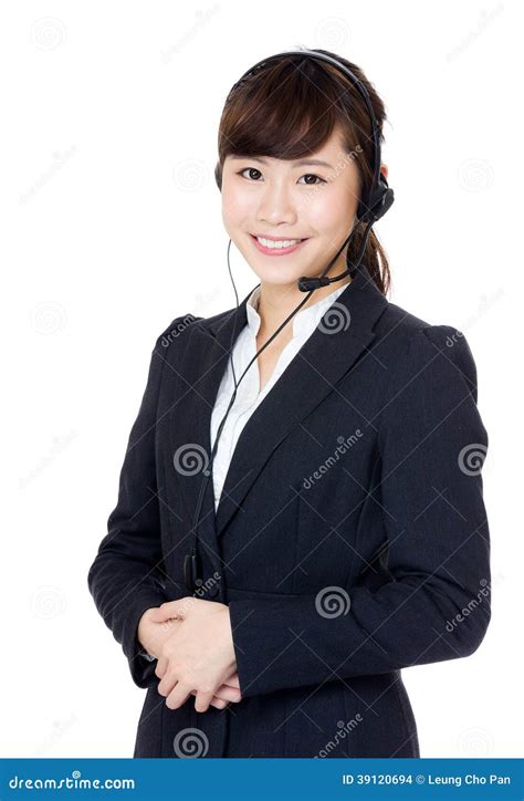 Asia Female Customer Service Stock Photo Image Of Chinese Korean