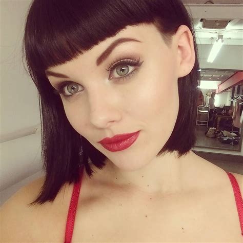 Undercut bob is a fantastic haircut for all girls who would like to make a statement. Mellisa Clarke (Bob, Short Bangs, Subtle Undercut ...
