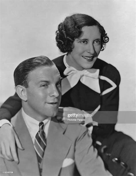 American Actor George Burns With His Wife Actress Gracie Allen In The