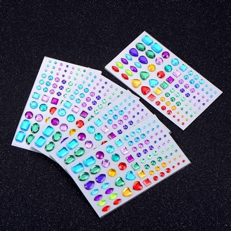 Self Adhesive Rhinestone Sticker Bling Craft Jewels Crystal Gem