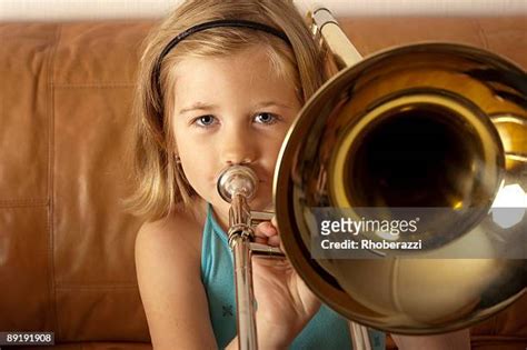 Girl Playing Trombone Photos And Premium High Res Pictures Getty Images