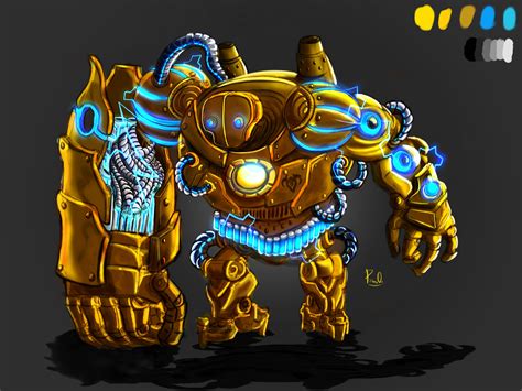 Artstation League Of Legends Blitzcrank Redesign Concept Art