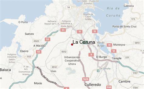 28 La Coruna Spain Map Maps Database Source