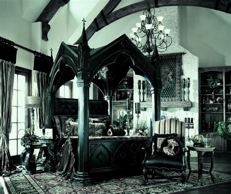 House Of Slytherin Narcissa Blacks Bedroom Gothic Interior Gothic