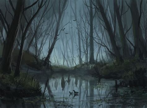 Stefan Koidl Haunted Forest Fantasy Landscape Haunted Forest