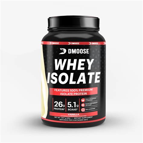 Whey Protein 100 Pure Isolate Whey Protein Powder Dmoose