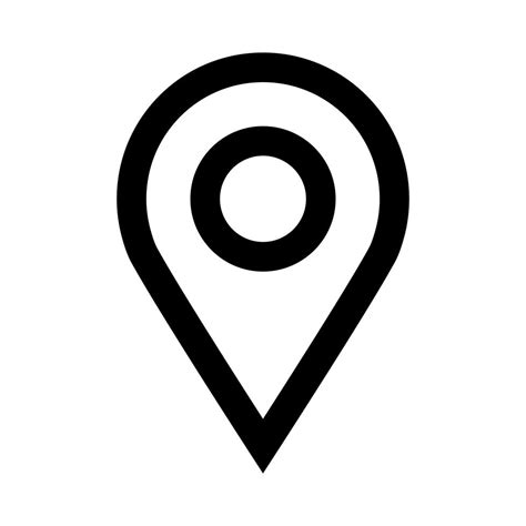 Geo Location Pin Vector Icon 552663 Vector Art At Vecteezy