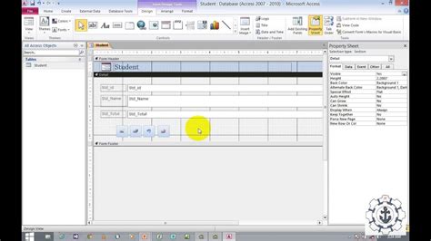 Working With Form And Command Buttons In Ms Access 2010 Youtube