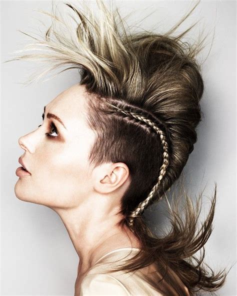 Check out these pictures that prove that short mohawk is very stylish and chic. modern mohawk | Straight blonde hair, Undercut long hair ...