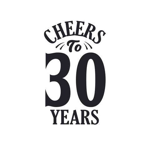 30 Years Vintage Birthday Celebration Cheers To 30 Years 11430101
