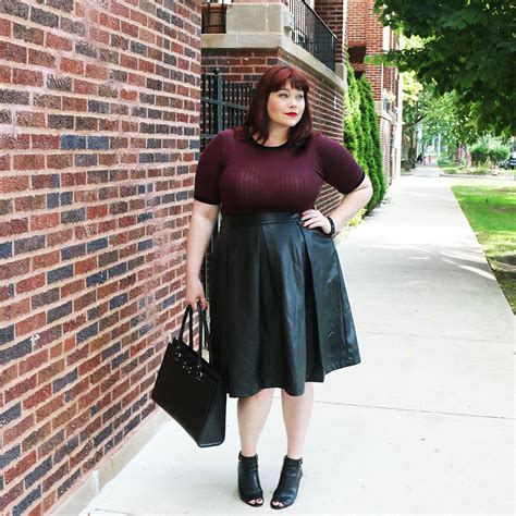 Leather Skirt Outfit Plus Size Leather Skater Skirts Faux Leather