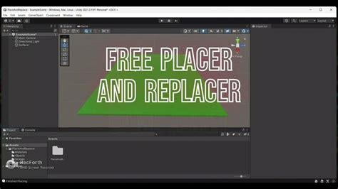Free Unity Asset Object Place And Object Replacer Youtube