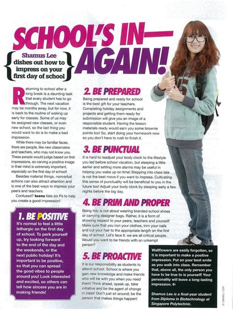 Writing Tutor School Magazine Article Sample