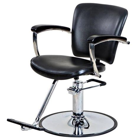 Abby Black Styling Chair W Round Base T Bar Angle Salon Styling Chairs Chair Style Chair