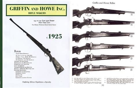 Griffin And Howe C1925 Custom Rifles Gun Catalog Cornell Publications
