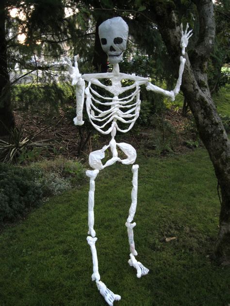 Someone who is extremely thin: Halloween Skeleton Made of Plastic Shopping Bags.: 7 Steps ...